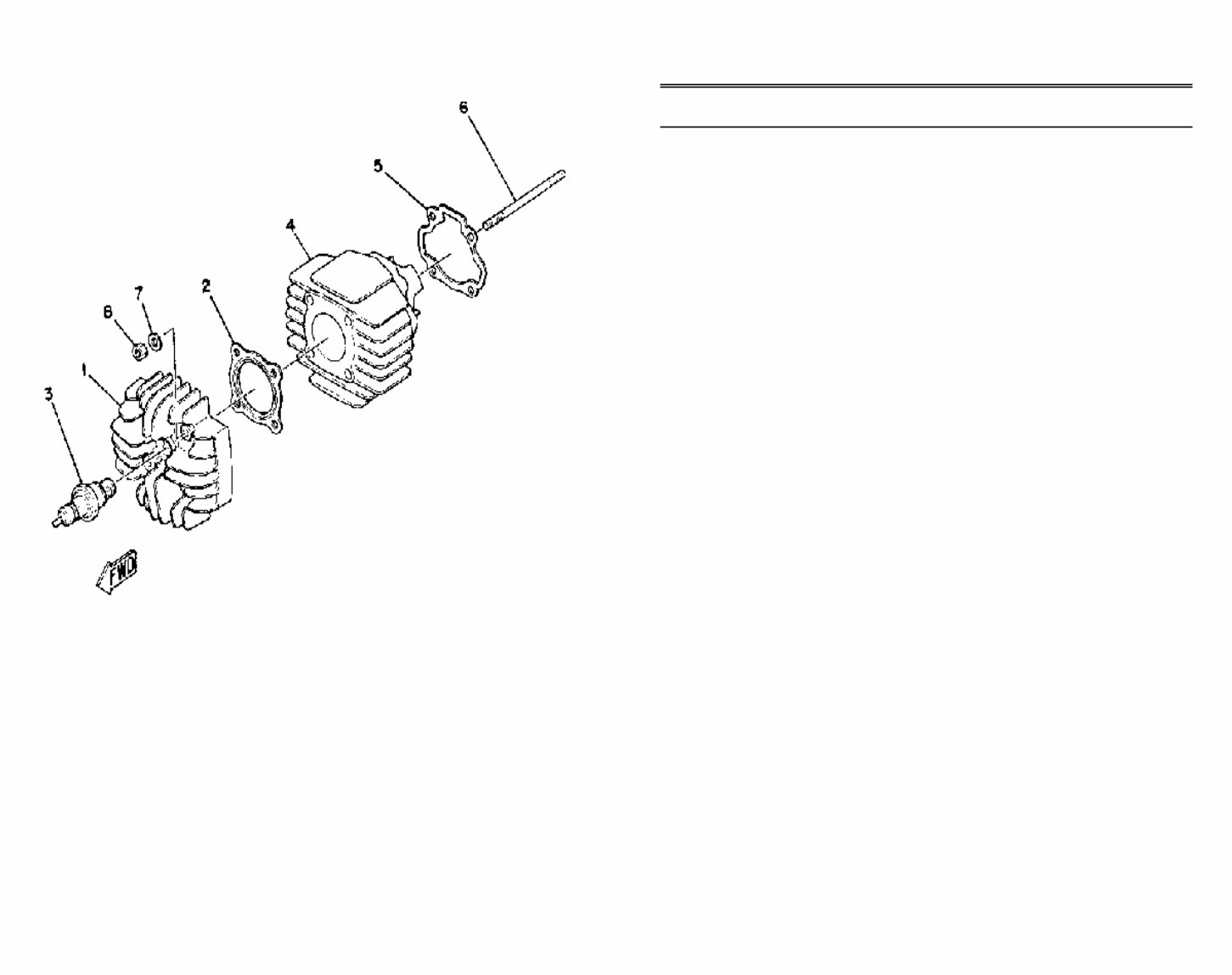 YAMAHA QT50F QT50G Parts Manual Catalog 1979-1981 preview img 2
