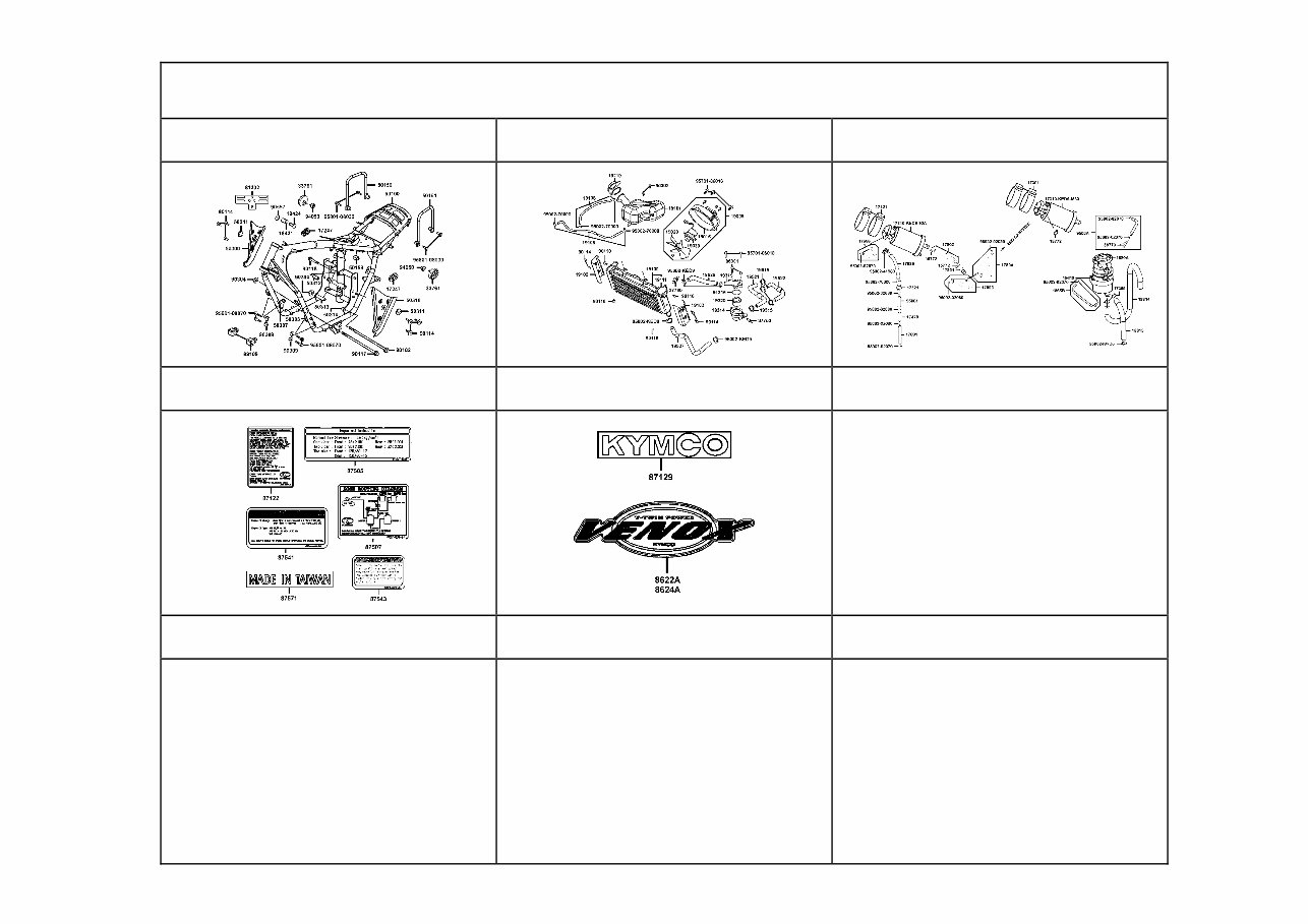 KYMCO VENOX 250 Parts Manual Catalog 2008 Onwards preview img 10