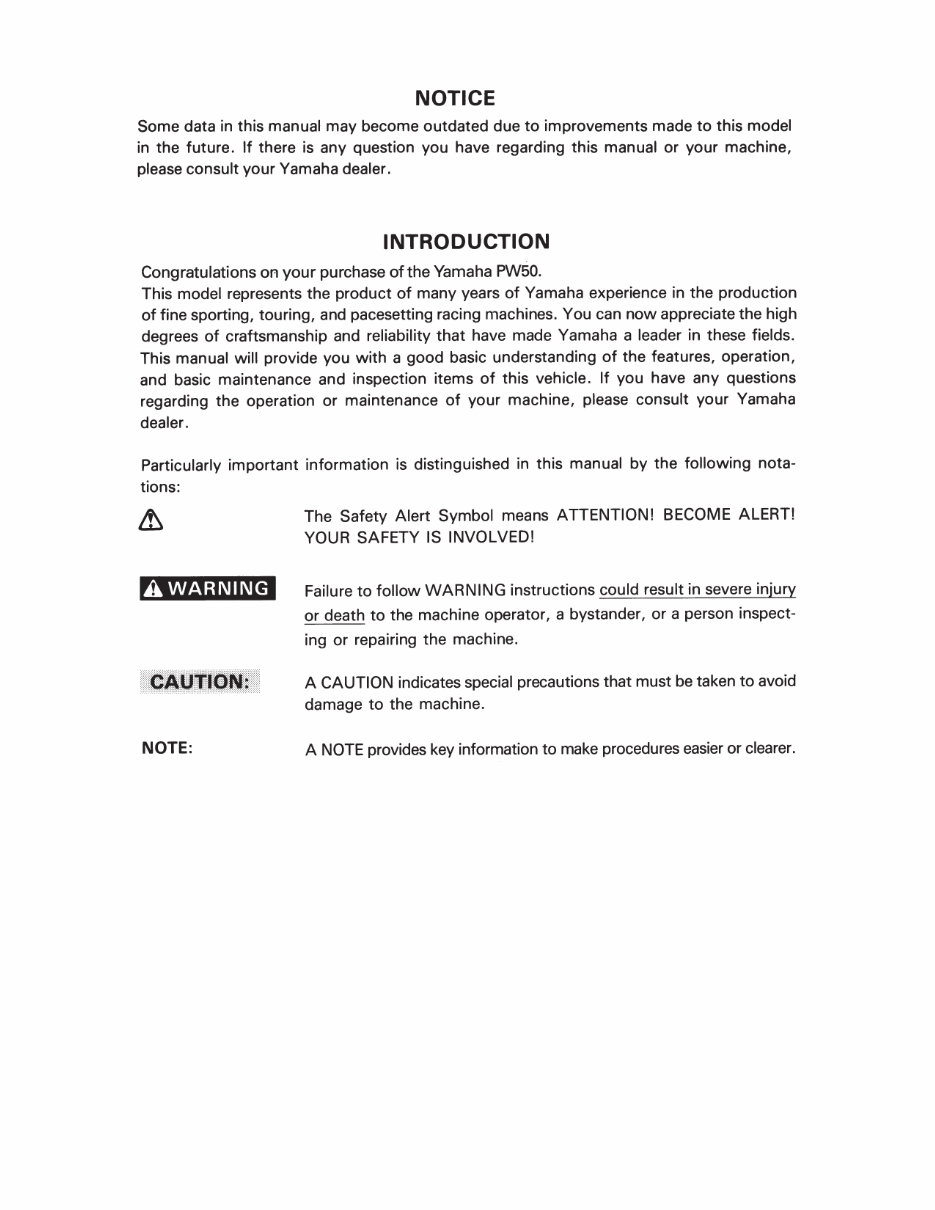 Yamaha PW50 Service Repair Manual 2005-2007 preview img 3