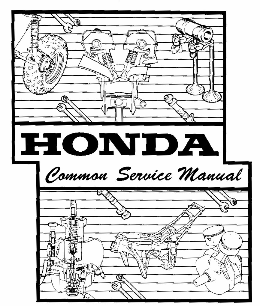 1988-1990 Honda Motorcycles Common Service Manual preview img 1