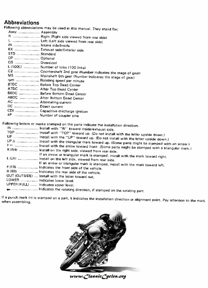 1988-1990 Honda Motorcycles Common Service Manual preview img 3