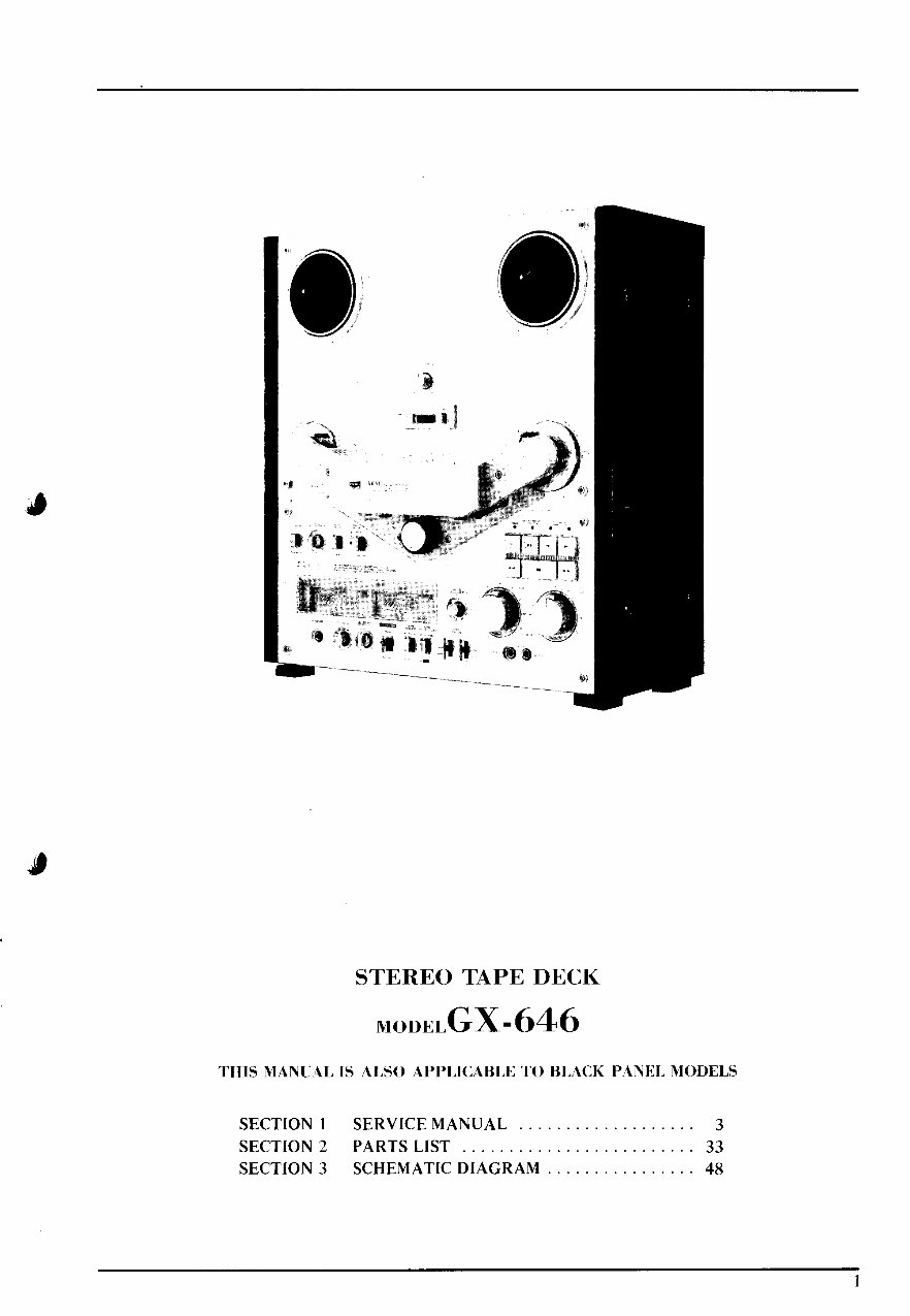 Akai GX-646 reel tape recorder Service Manual preview img 2