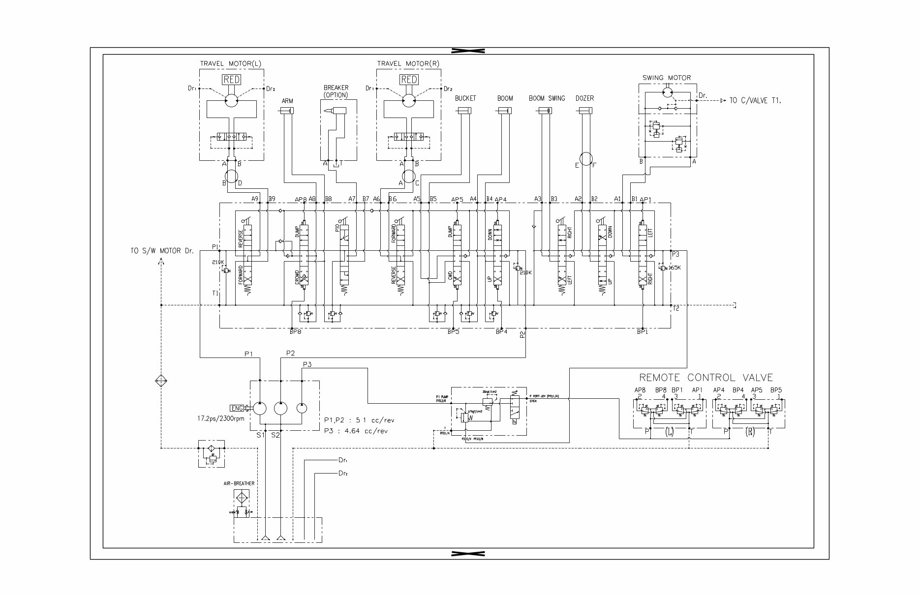 DAEWOO DOOSAN SOLAR 015 PLUS 018-VT Schematics Manual preview img 1