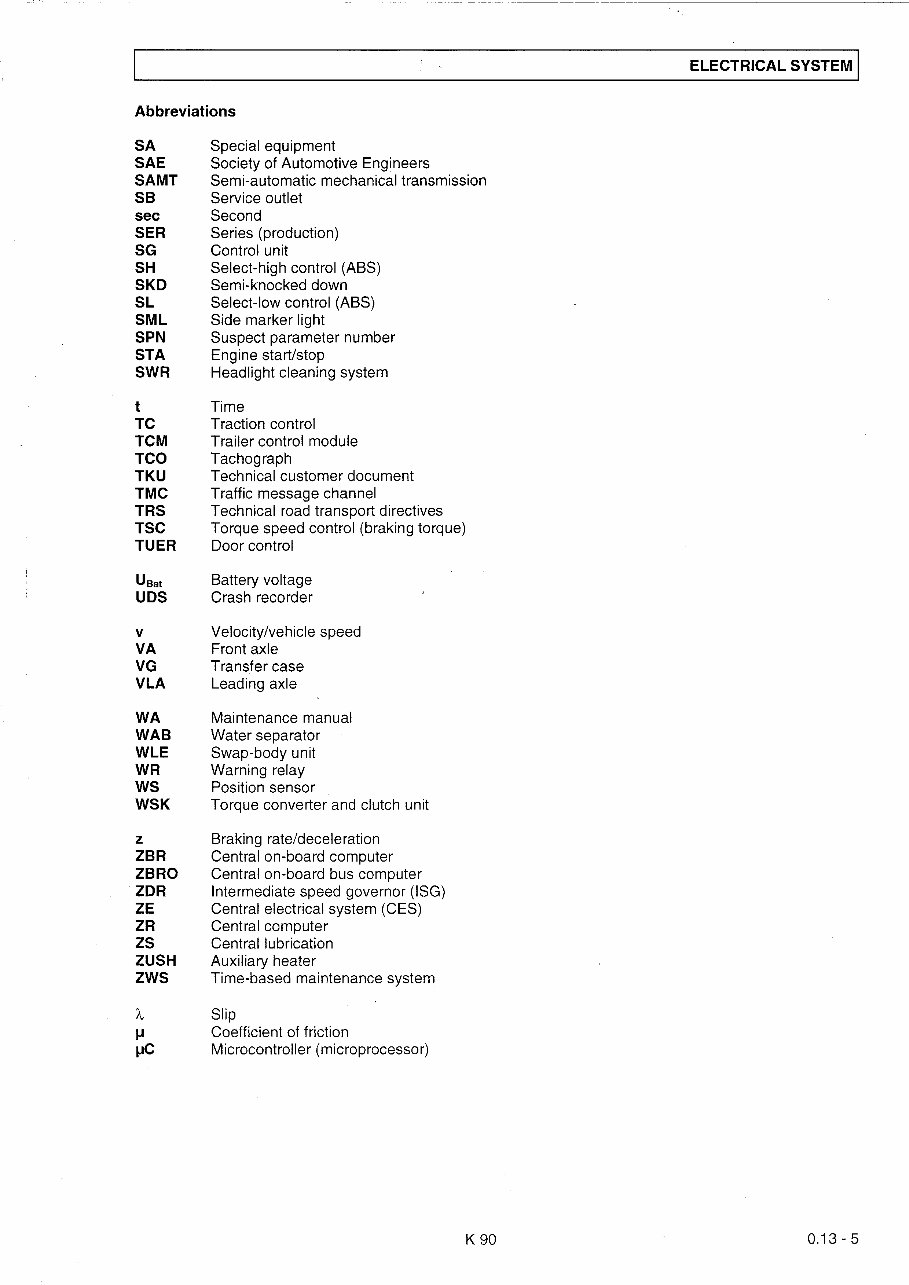 MAN TGA Wiring Electrical System Manual preview img 10