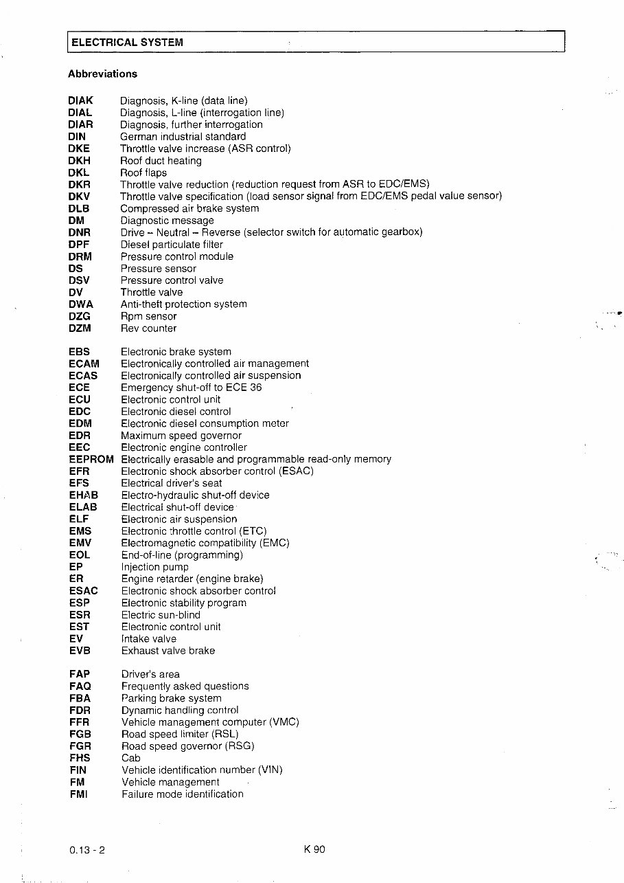 MAN TGA Wiring Electrical System Manual preview img 7
