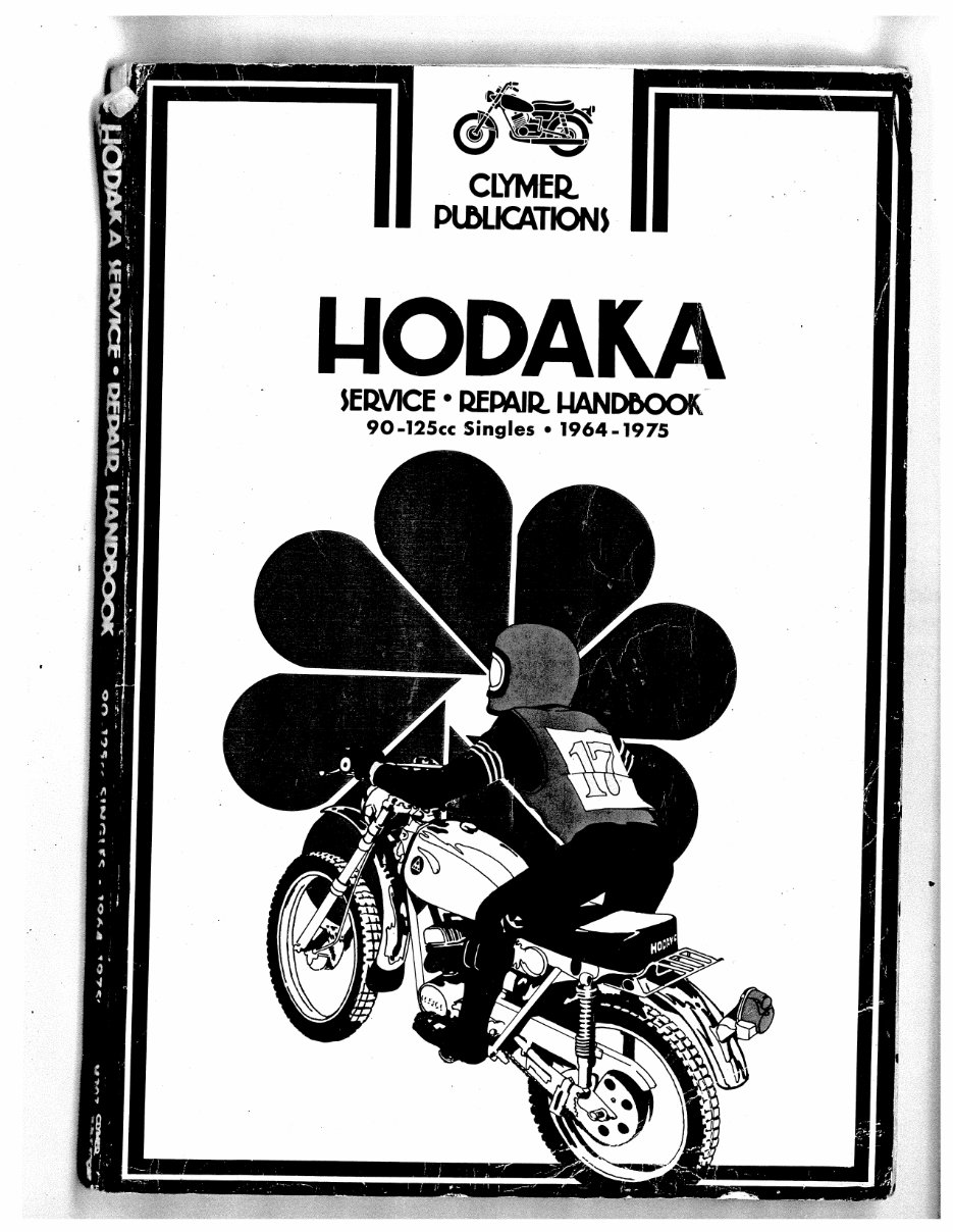 Hodaka 90 125 Service Manual 1964-1975 preview img 1