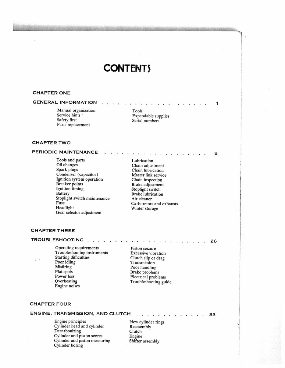 Hodaka 90 125 Service Manual 1964-1975 preview img 4