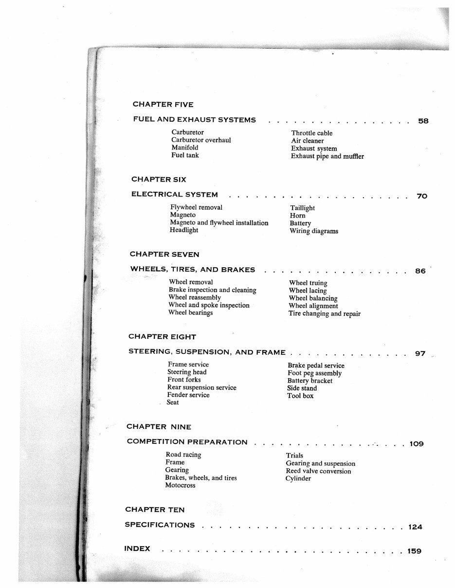 Hodaka 90 125 Service Manual 1964-1975 preview img 5