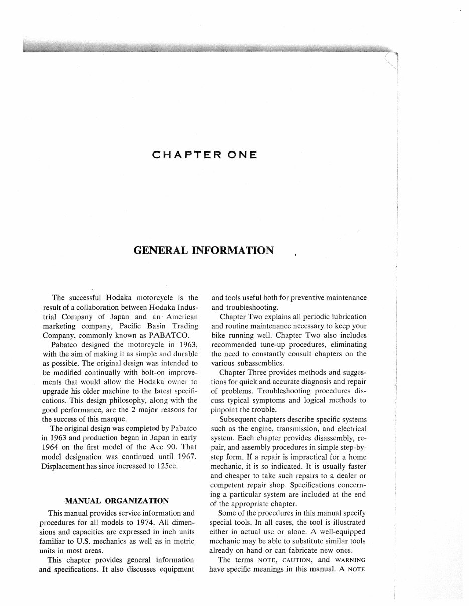 Hodaka 90 125 Service Manual 1964-1975 preview img 7