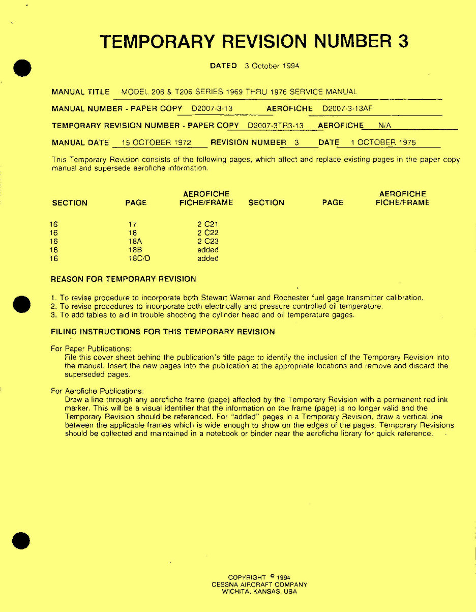 1969-1976 Cessna 206 Skywagon Staionair Super Skylane Service & Repair Manual preview img 6