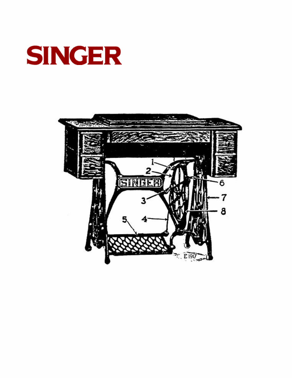 Singer Sewing Machine No. 15 (With Attachments 120603) Instruction/Owners Manual preview img 1