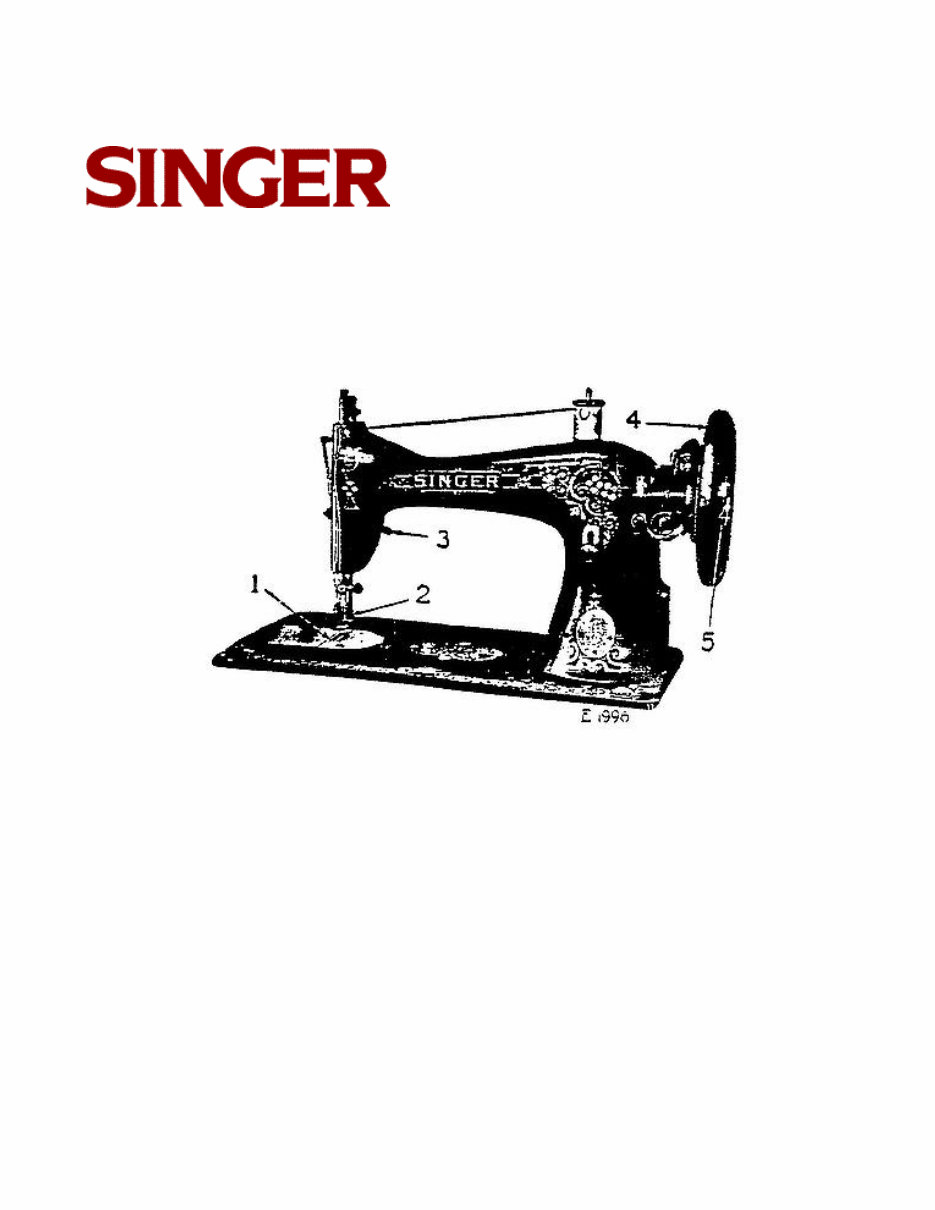 Singer Sewing Machine No. 15 (With Attachments 120603) Instruction/Owners Manual preview img 4