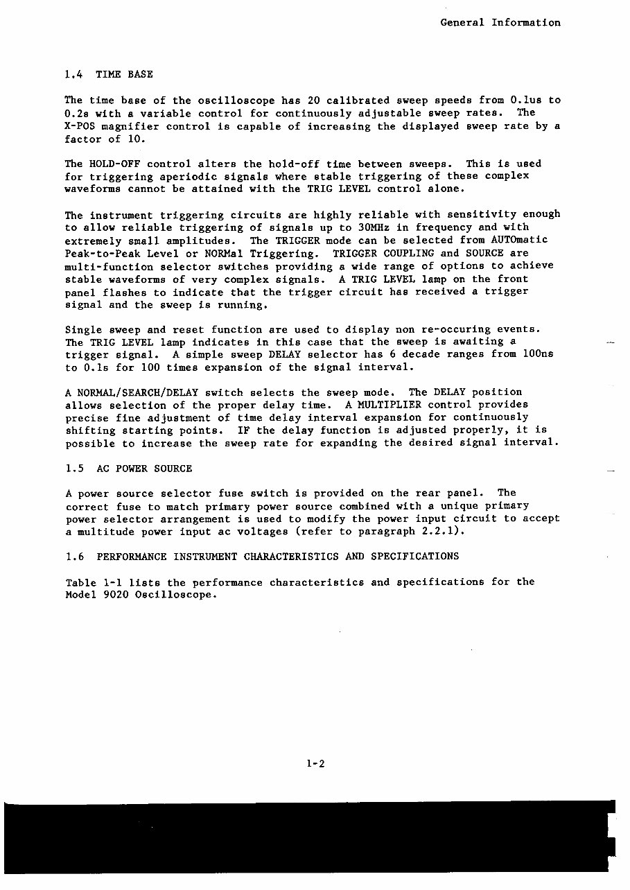 OWNER Manual Beckman CIRCUITMATE 9020 20 MHz Oscilloscope preview img 10