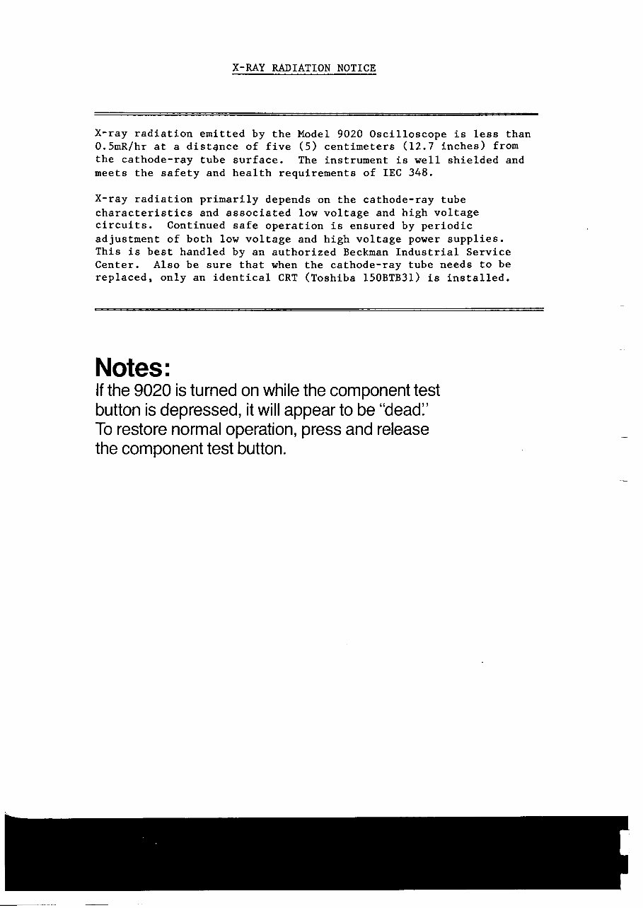 OWNER Manual Beckman CIRCUITMATE 9020 20 MHz Oscilloscope preview img 6