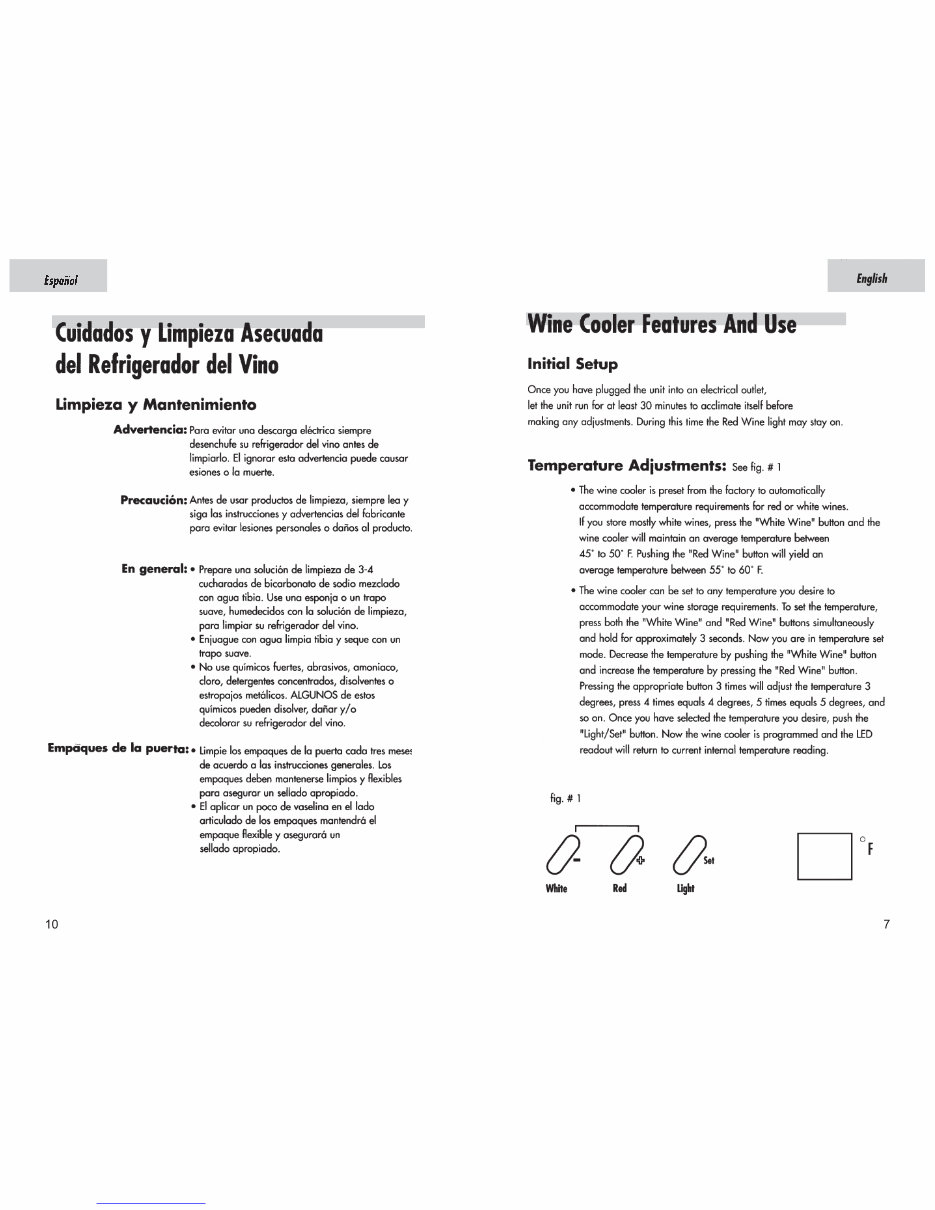 OWNER Manual Haier BC112G Wine Cooler preview img 9