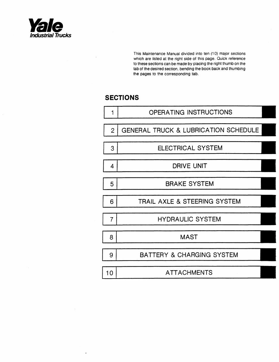 Yale Electric Forklift Truck: ERC060HC, ERC070HC, ERC080HC, ERC100HC, ERC120HC Workshop Service Manual preview img 7
