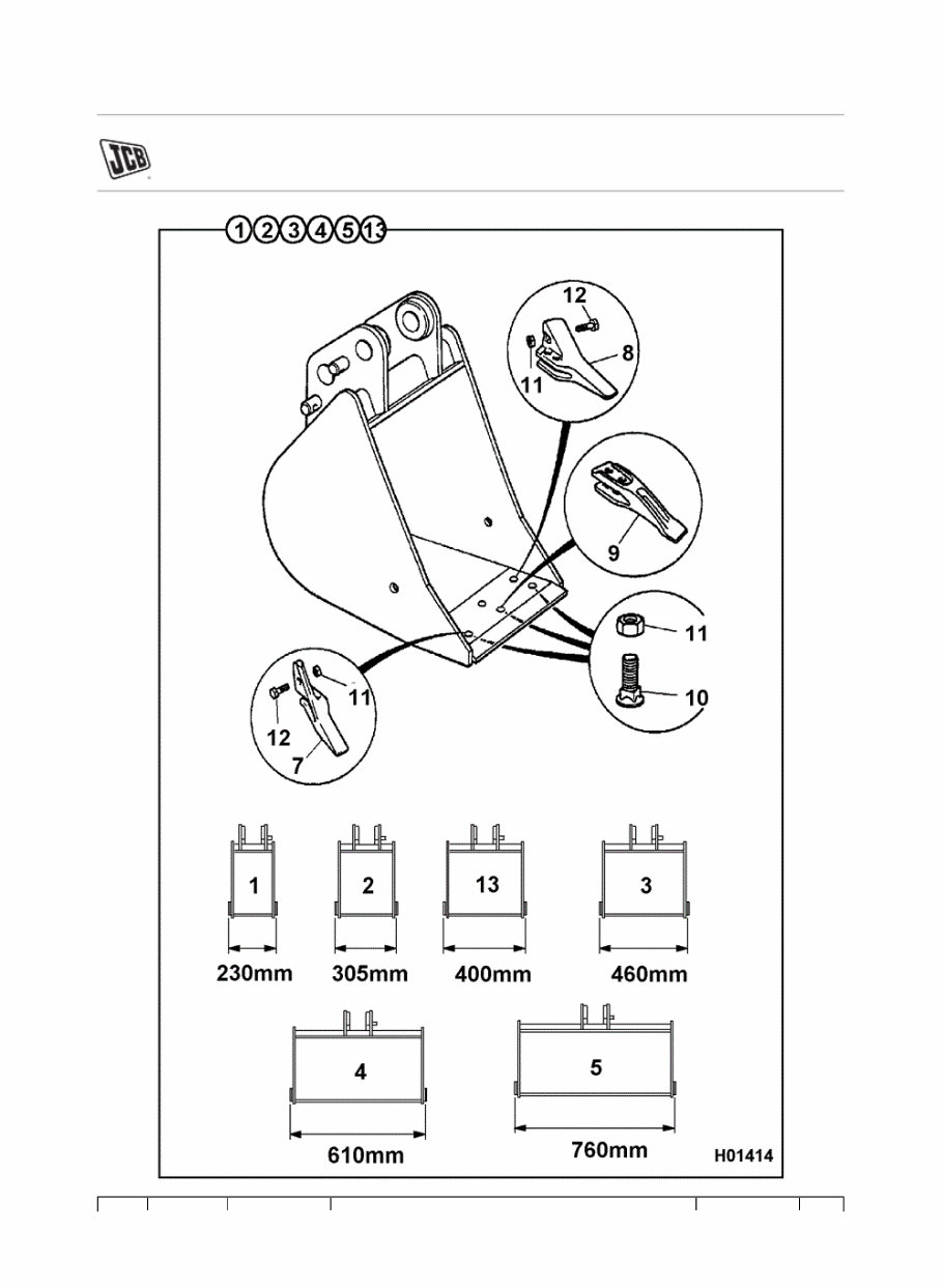 JCB 803 Plus MINI Crawler Excavator Parts Catalogue Manual (SN: 00827240-00829326) preview img 1