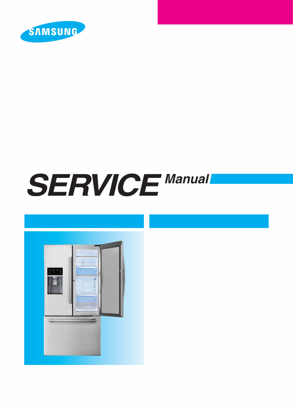 Samsung RF28HD (RF28HDEDTSR / RF28HDEDBSR) French Door Refrigerator OEM Service & Repair Manual preview img 1