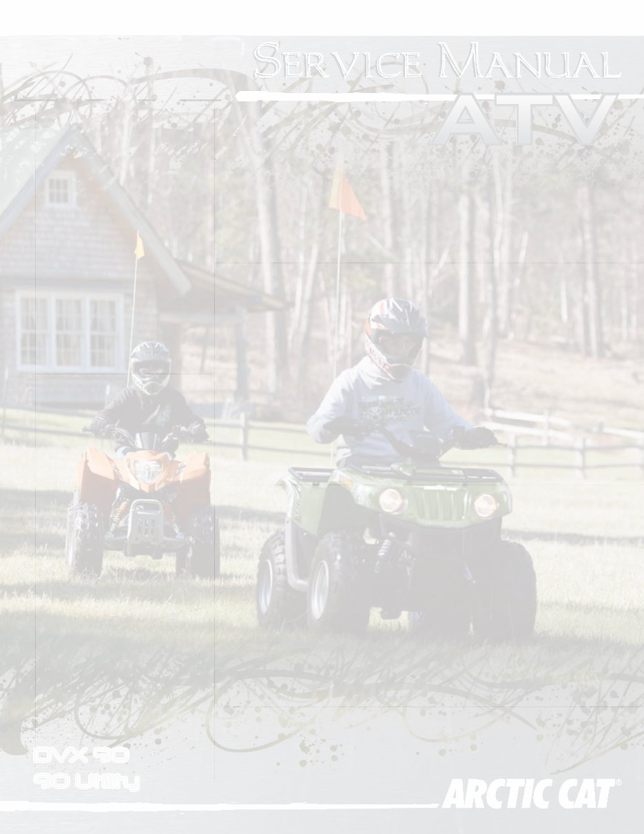 Arctic Cat 90 Utility ATV 2012 2013 Service Repair Manual preview img 1