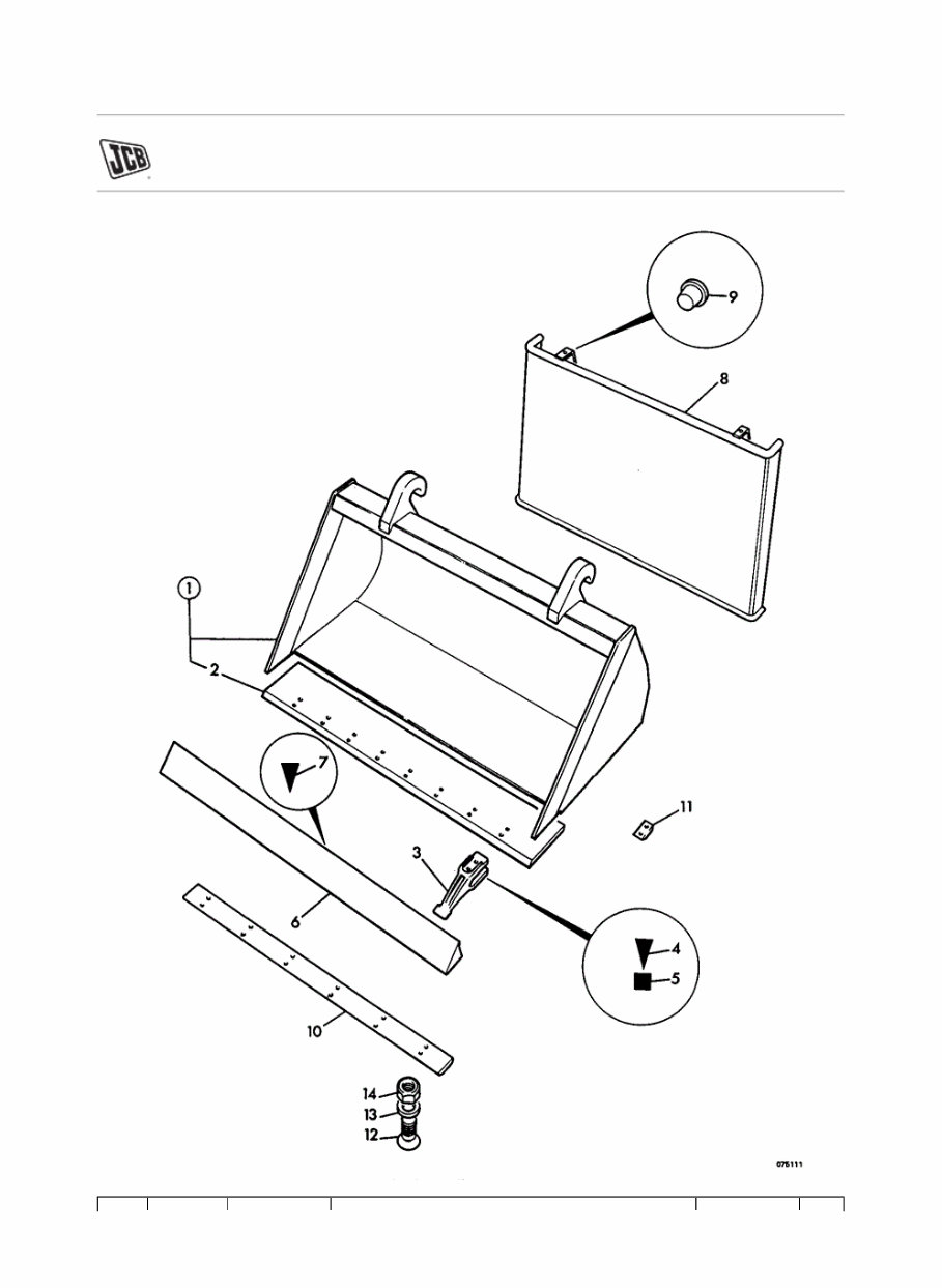 JCB 926-4 Forklift Parts Catalogue Manual (SN: 00600001-00600499) preview img 1