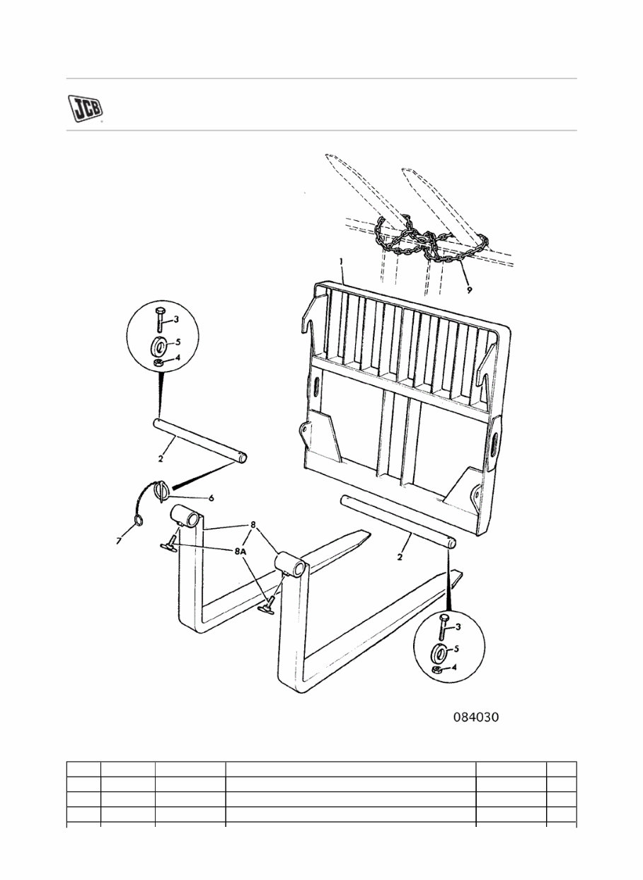 JCB 926-4 Forklift Parts Catalogue Manual (SN: 00600001-00600499) preview img 6