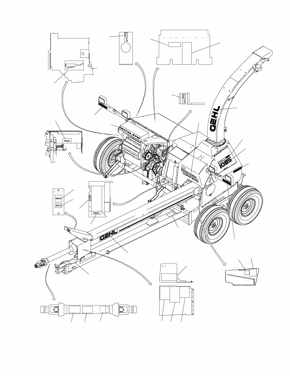 Gehl 1085 1285 Forage Harvester Parts Manual preview img 5