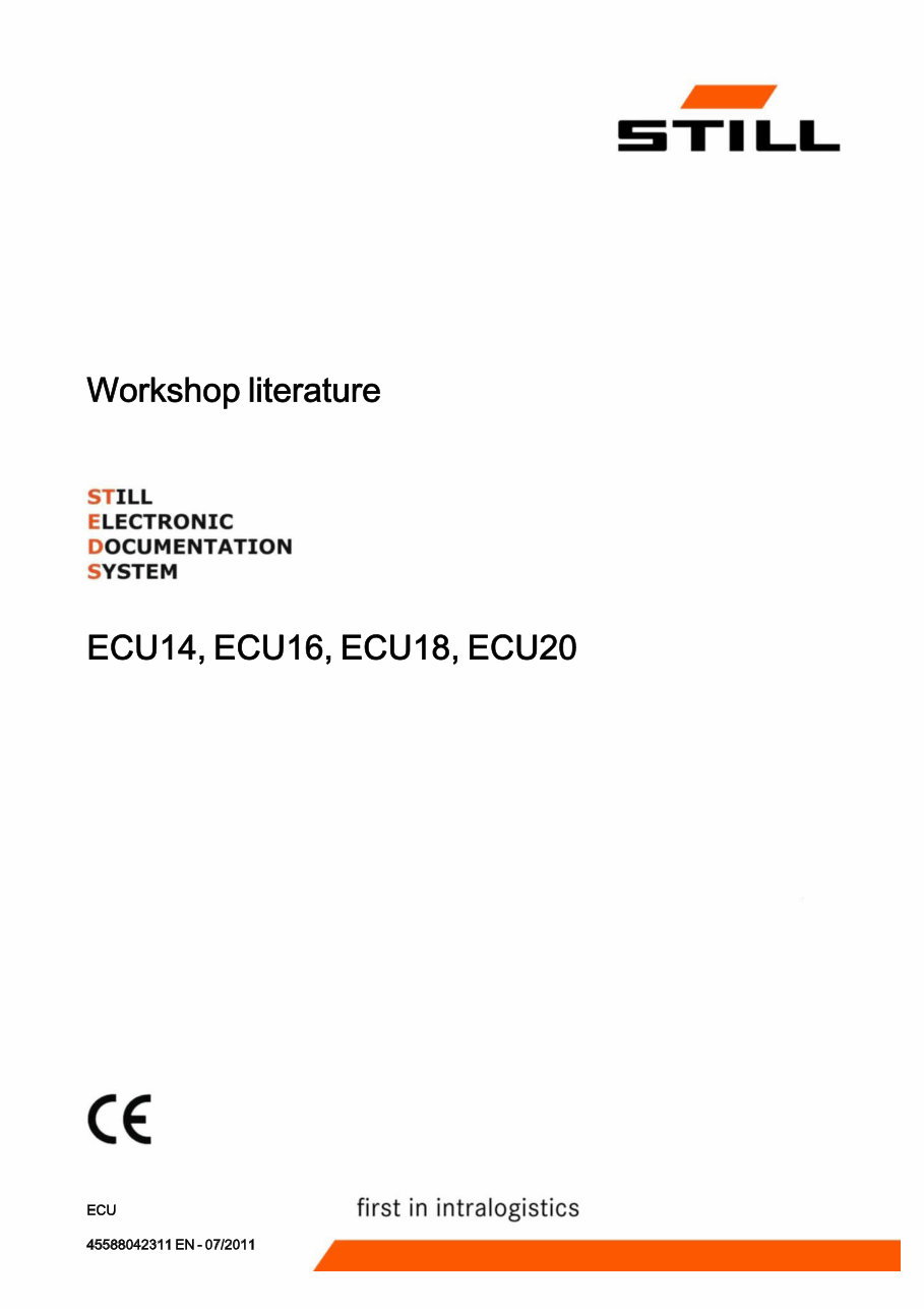 Still ECU 14, ECU 16, ECU 18, ECU 20 Forklift Service Repair Workshop Manual preview img 1