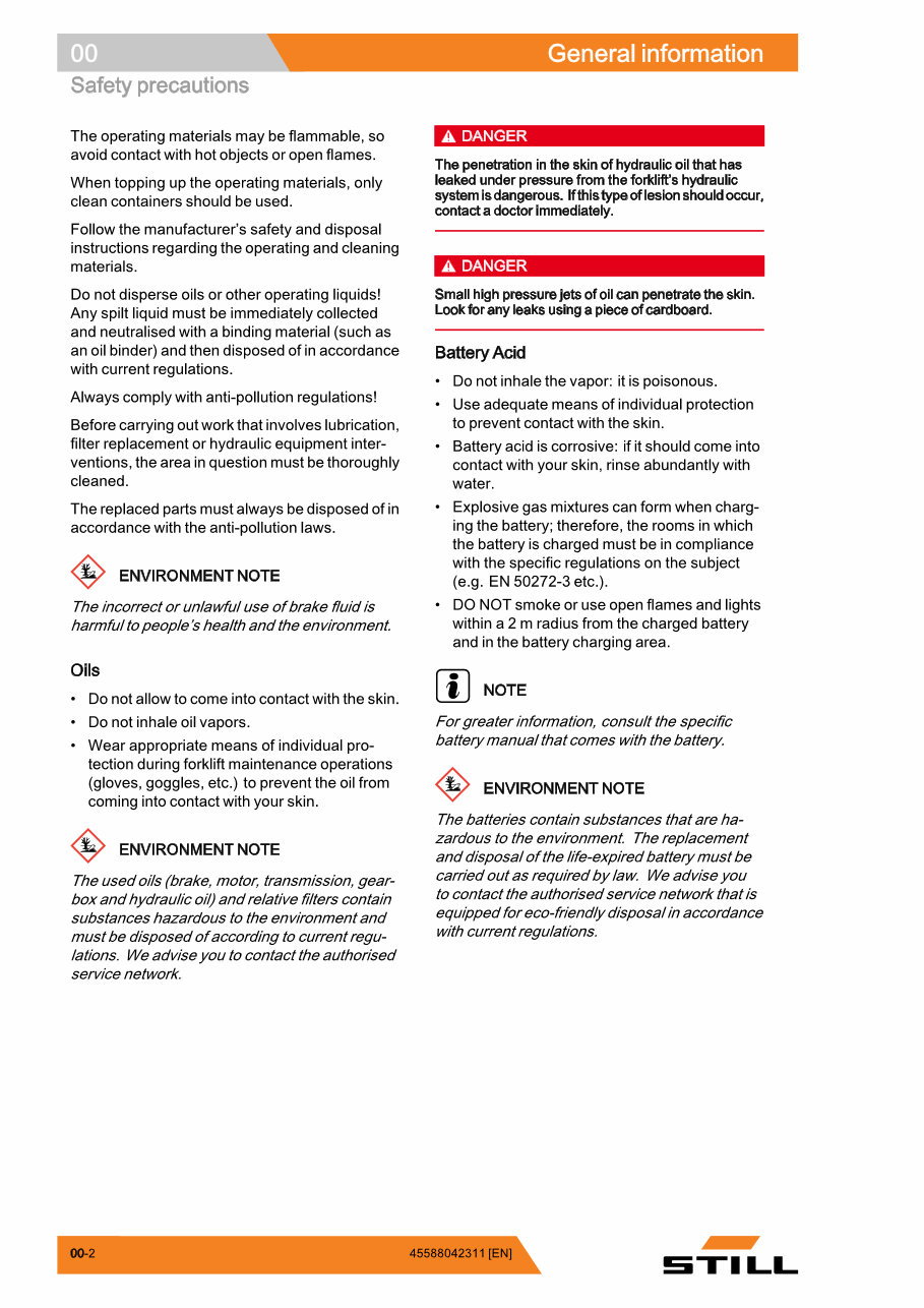 Still ECU 14, ECU 16, ECU 18, ECU 20 Forklift Service Repair Workshop Manual preview img 10