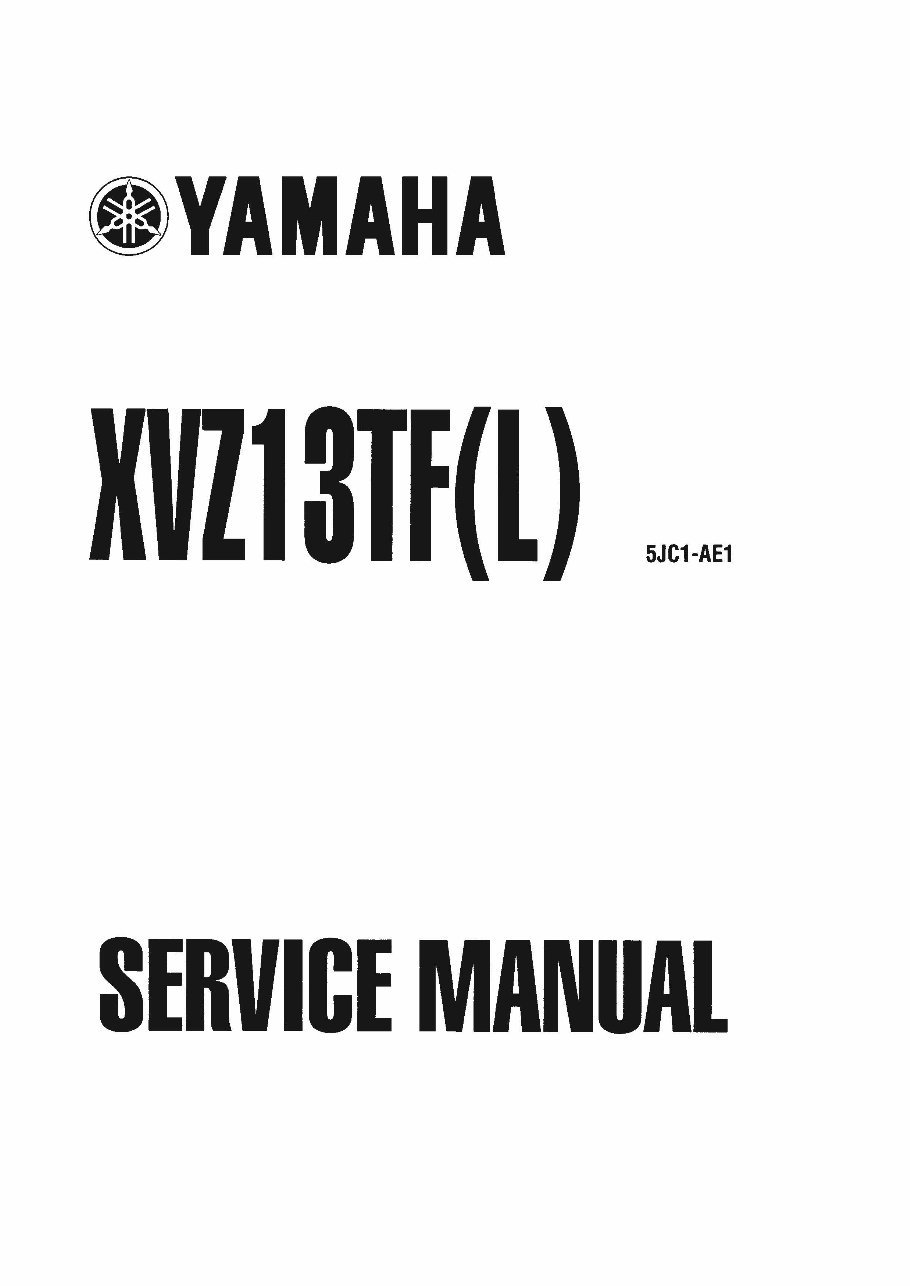 1998-2010 Yamaha XVZ13TFL(C), XVZ13CCT(C) Royal Star Venture/Midnight Venture/Tour Deluxe Motorcycle Workshop Repair Service Man preview img 1