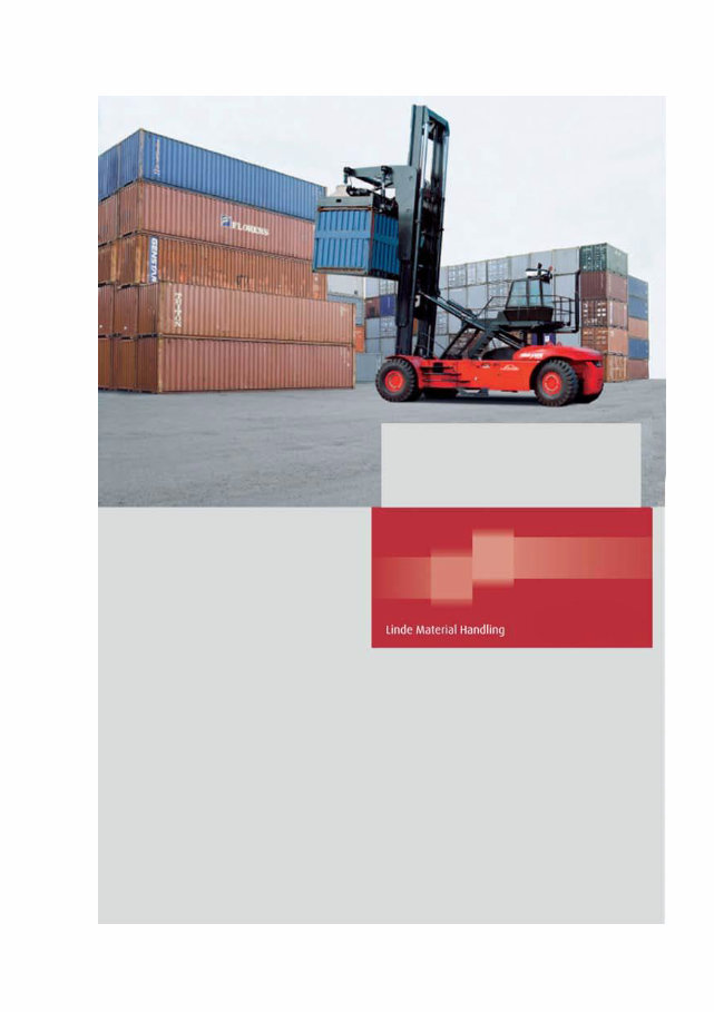 Linde Container Handler Type 356: C400 Operating Instructions (User Manual) preview img 1