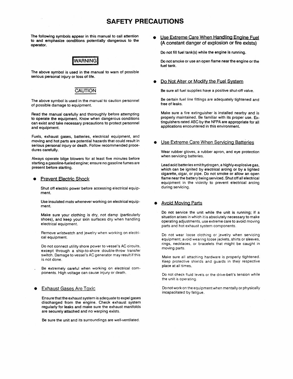 WESTERBEKE 8.5, 12.5 and 15.0KW BTG - 60 HERTZ & 6.8, 10.0 and 12.0KW BTG - 50 HERTZ Marine GASOLINE Generator SETS Technical Ma preview img 3
