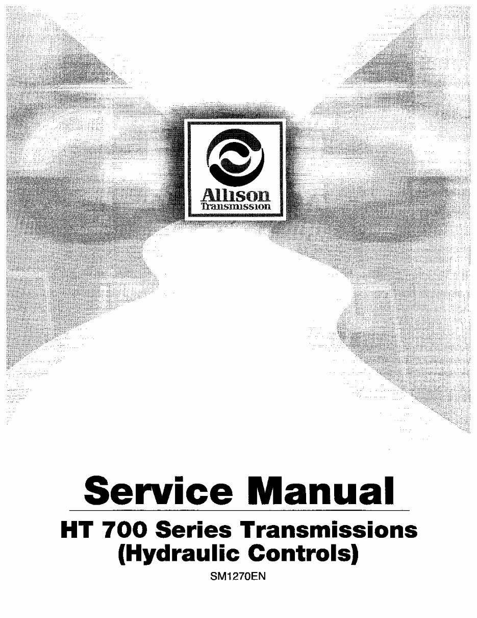 ALLISON Transmission HT750 Full Service Repair Manual preview img 1