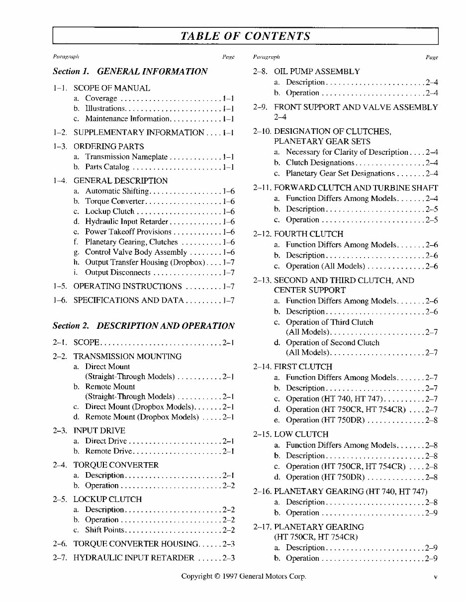 ALLISON Transmission HT750 Full Service Repair Manual preview img 6
