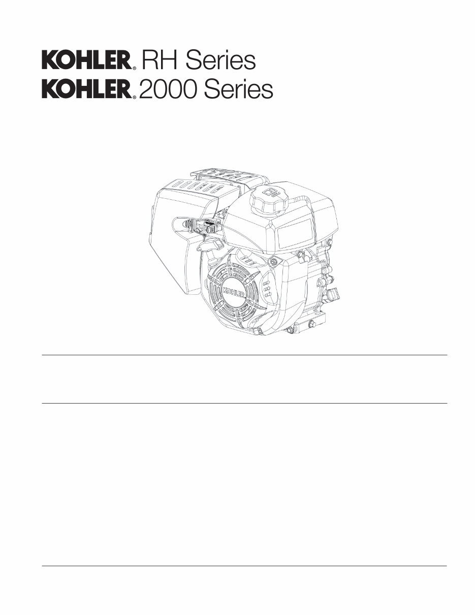 Kohler RH265 Engine Full Service Repair Manual preview img 1