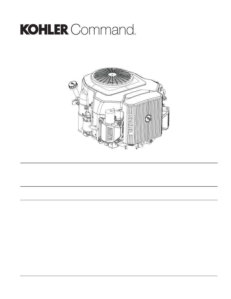 Kohler Command PRO CV23 Factory Service & Work Shop Manual preview img 1