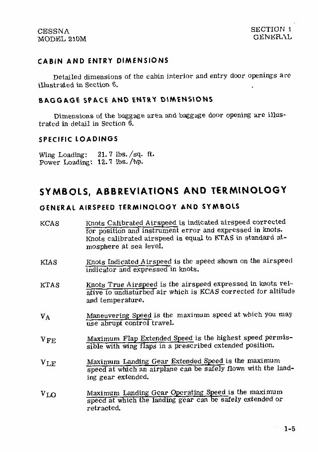 1977 Cessna 210 M Pilots Operating Handbook (POH) preview img 6