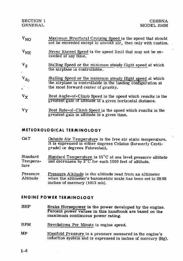 1977 Cessna 210 M Pilots Operating Handbook (POH) preview img 7