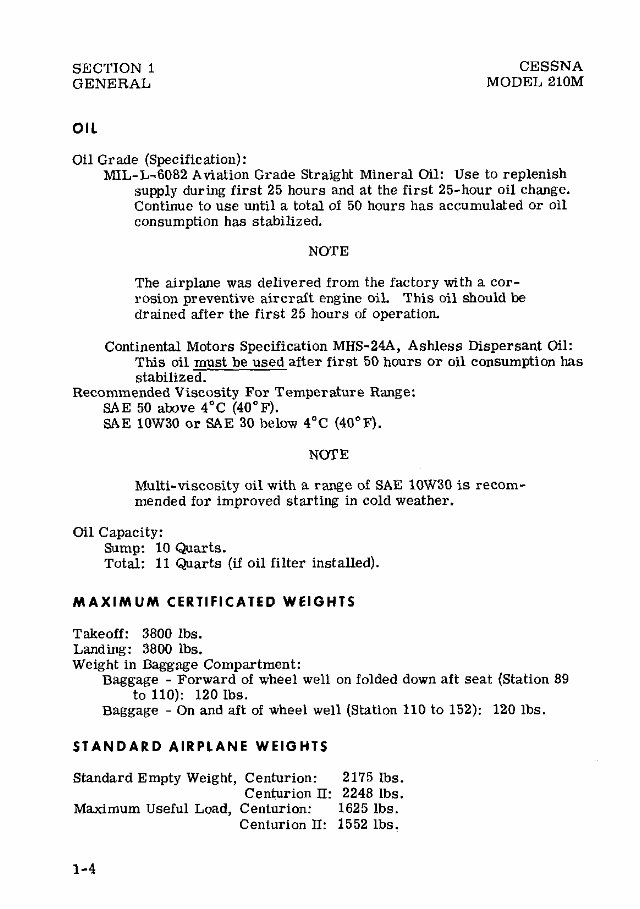 1977 Cessna 210 M Pilots Operating Handbook (POH) preview img 9