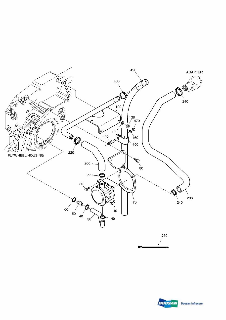 DAEWOO DOOSAN DL350 Wheeled Loader Service Parts Catalogue Manual preview img 10