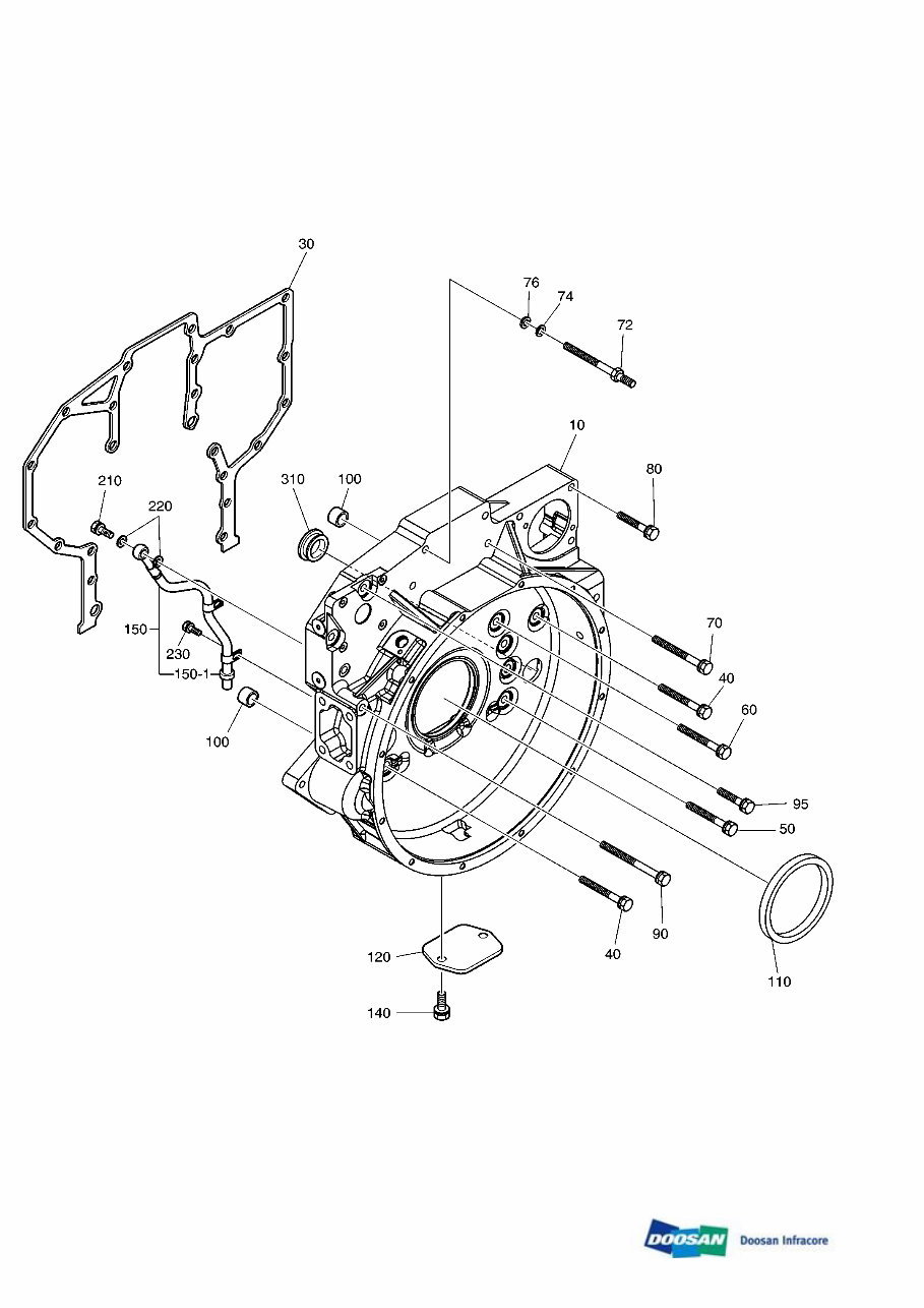 DAEWOO DOOSAN DL350 Wheeled Loader Service Parts Catalogue Manual preview img 6