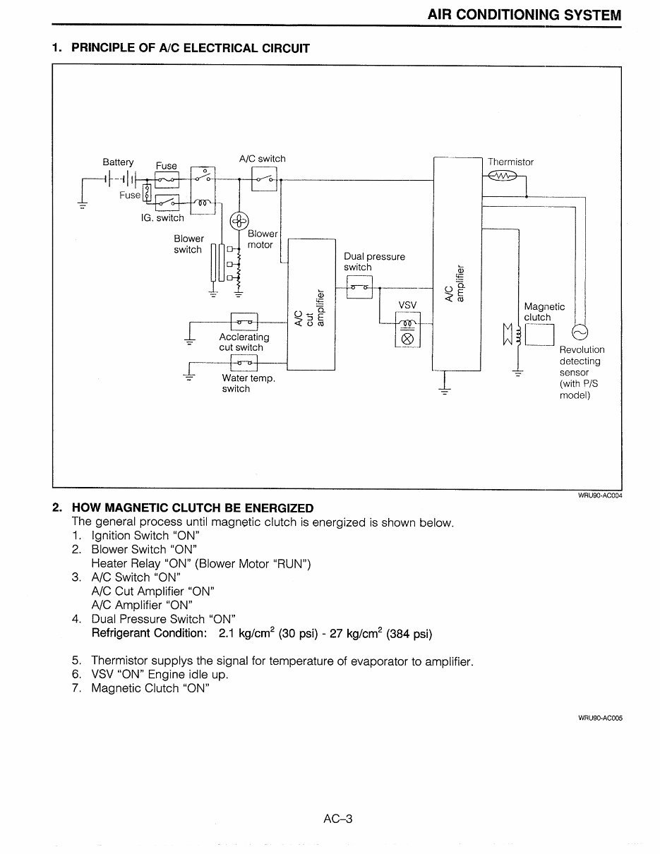 1992 Daihatsu Rocky Air Conditioning System Service & Repair Manual preview img 3