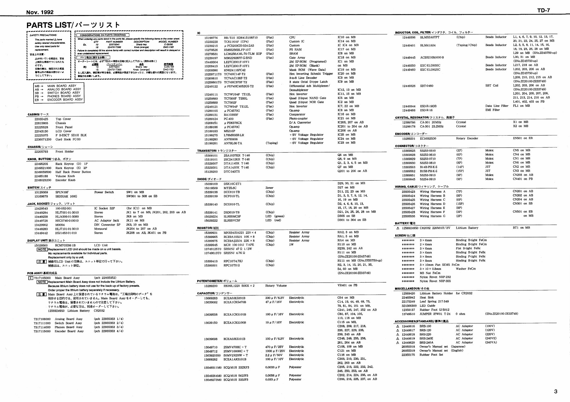 Roland td7 td-7 percussion complete service manual preview img 3