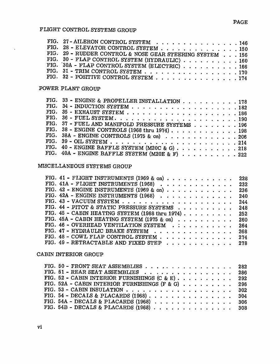Mooney aircraft M20C E F G IPC parts manual preview img 8