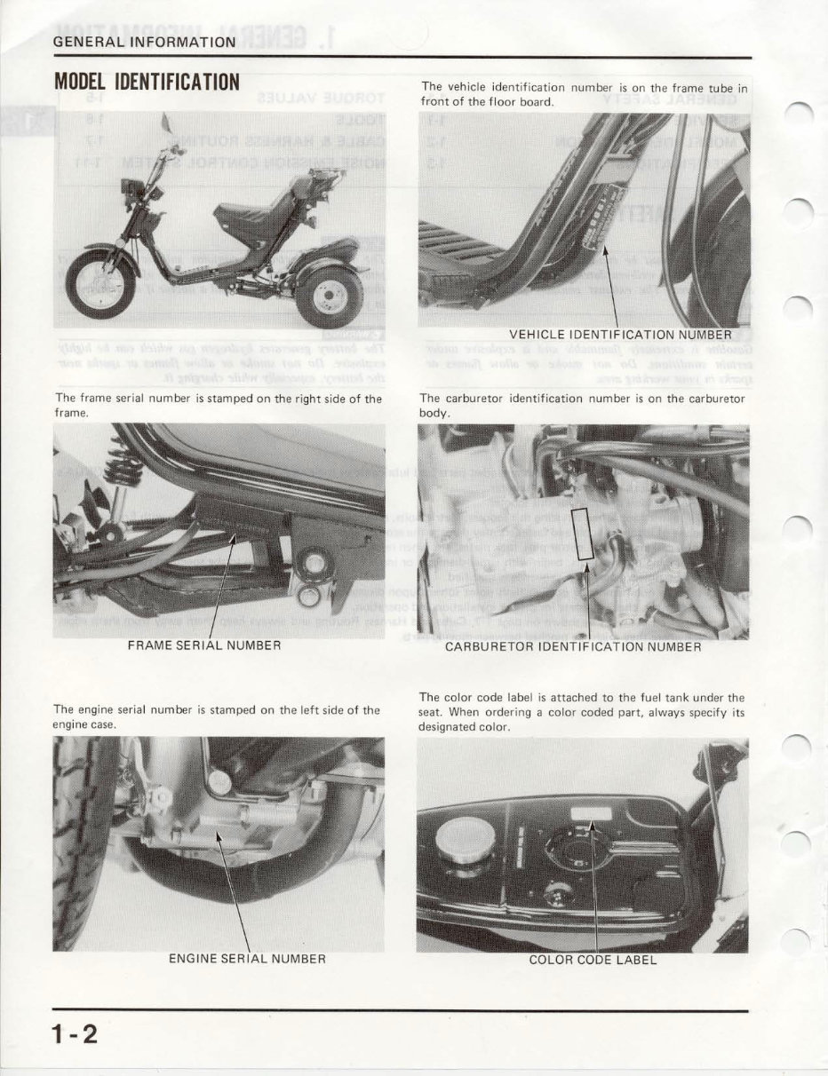 1985-1986 Honda Gyro S (TG50M) OEM Service & Repair Manual preview img 6