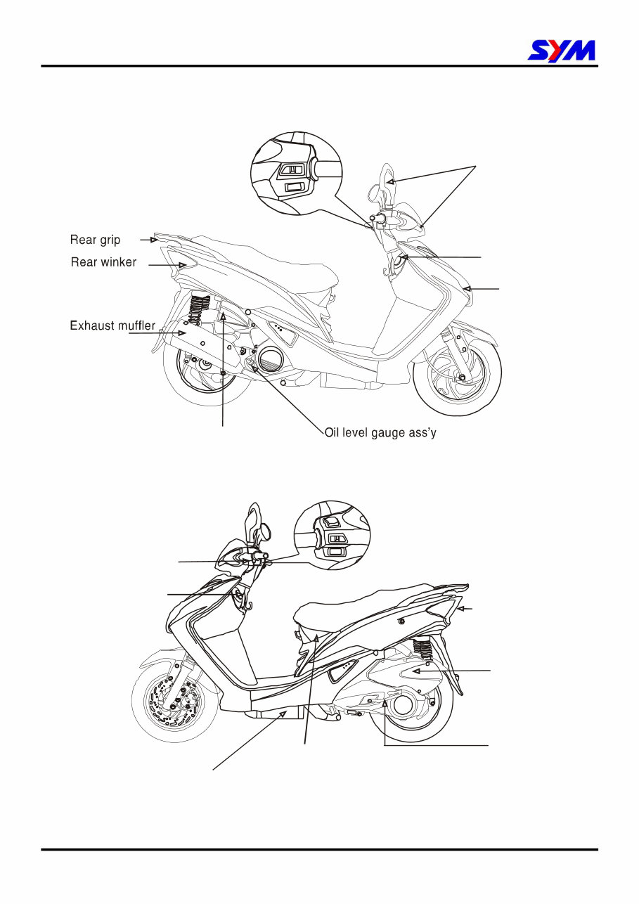 SYM VS150 VS2 Scooter Full Service & Repair Manual preview img 5