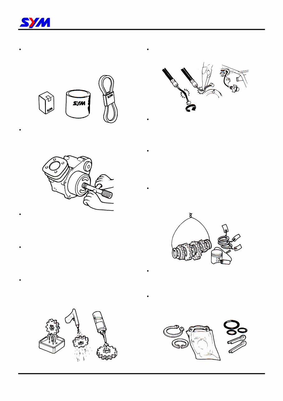 SYM VS150 VS2 Scooter Full Service & Repair Manual preview img 8