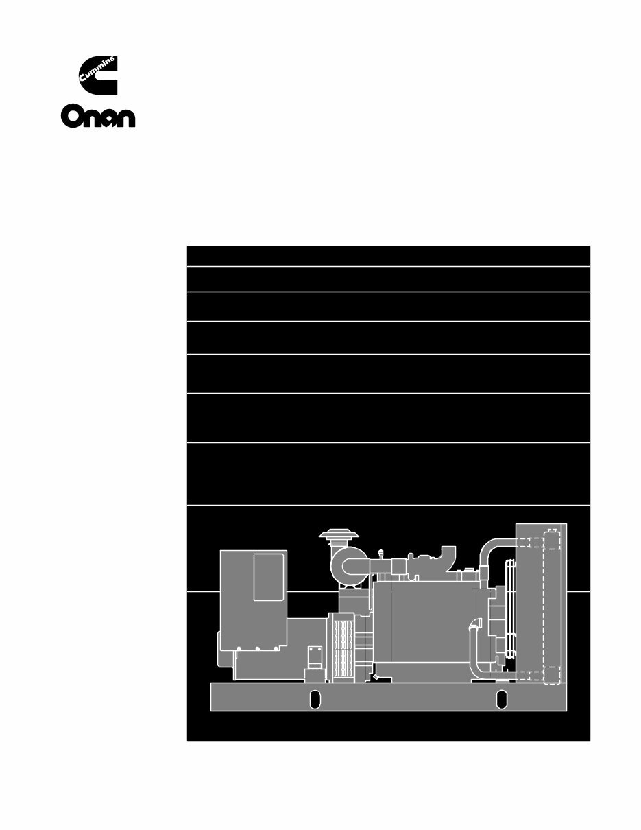 Cummins Onan Generator Sets OEM Service & Repair Manual Collection preview img 1