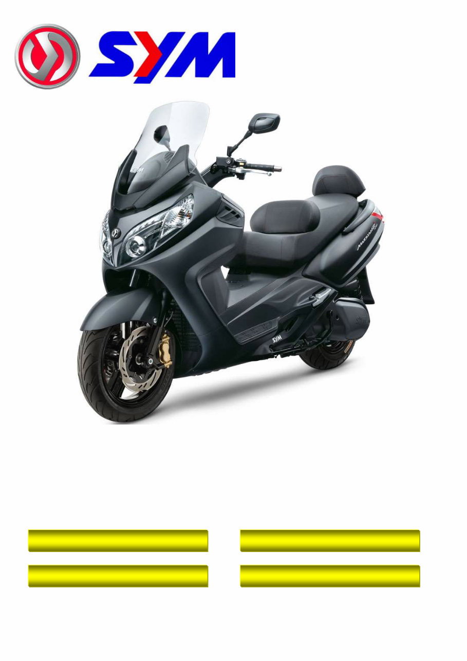 2011-2014 SYM Maxsym 400i, 400i ABS, 600i ABS (LX40A, LX60A) OEM Service & Repair Manual preview img 1