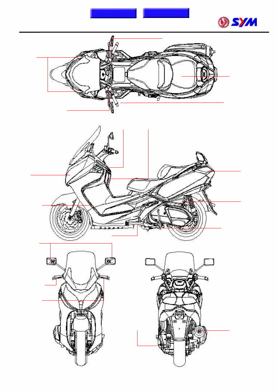 2011-2014 SYM Maxsym 400i, 400i ABS, 600i ABS (LX40A, LX60A) OEM Service & Repair Manual preview img 5