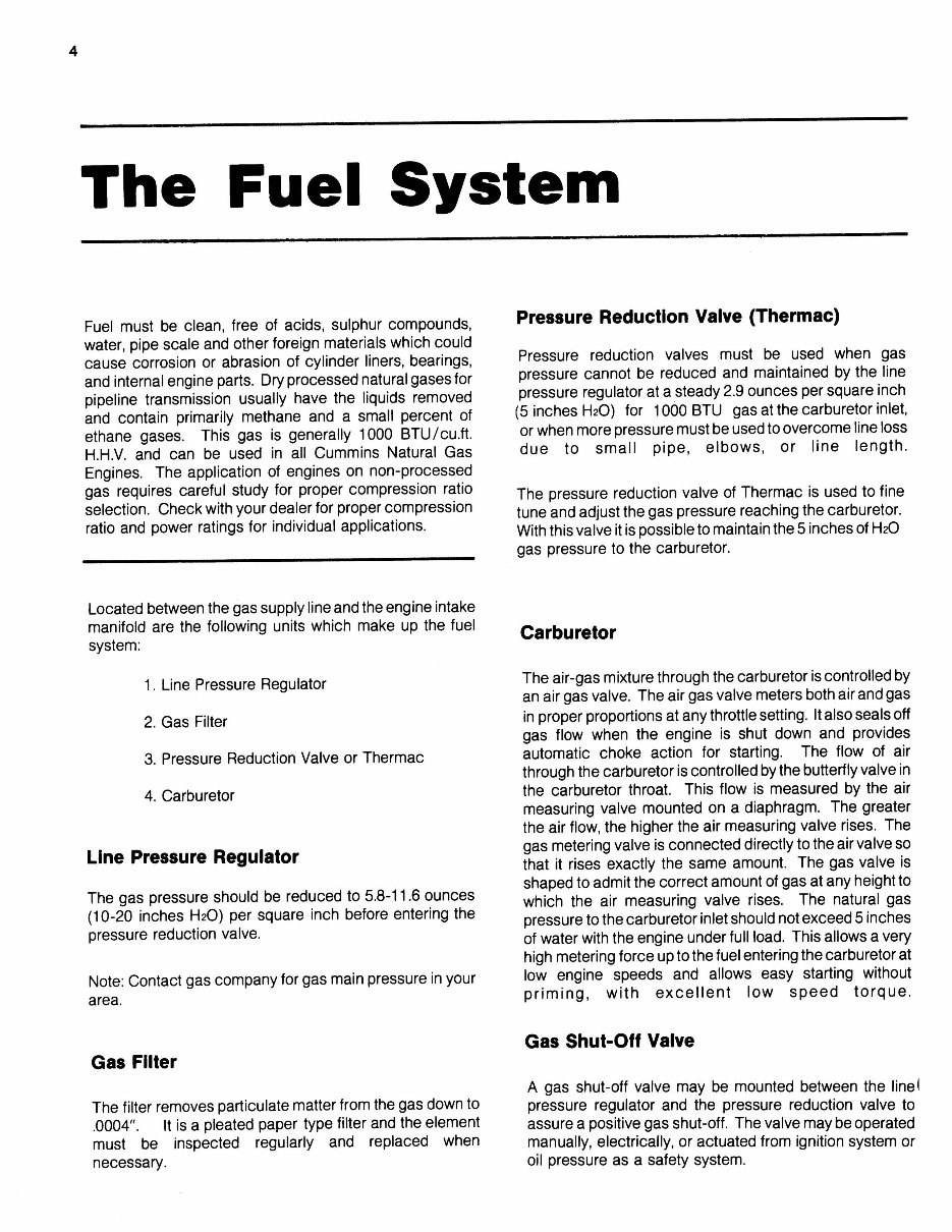 Cummins G-495 G-743 G-855 GTA-743A GTA-743B GTA-855 G-1710 GTA-1710 Gas Engines Operation and Maintenance Service Manual preview img 5